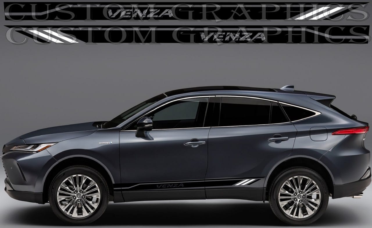 Vinyl Sticker Compatible With Toyota Venza New Style Design