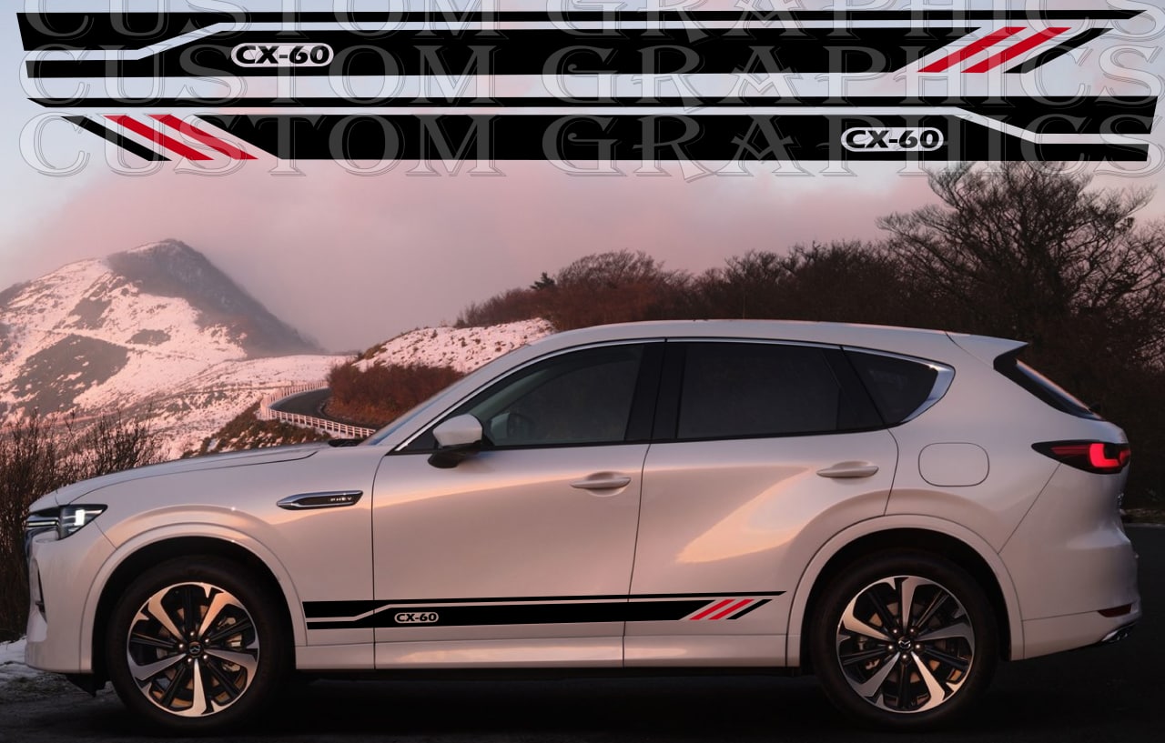 Sticker Compatible With Mazda CX-60 Body Kit Sticker Decals
