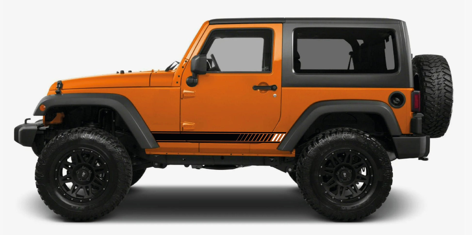 Premium Vinyl Stickers Compatible with Jeep Wrangler J2 New Design Exclusive car decals