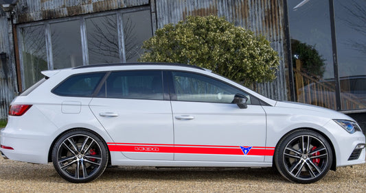 Premium Vinyl Stickers Sport Stripes Compatible With Seat Leon