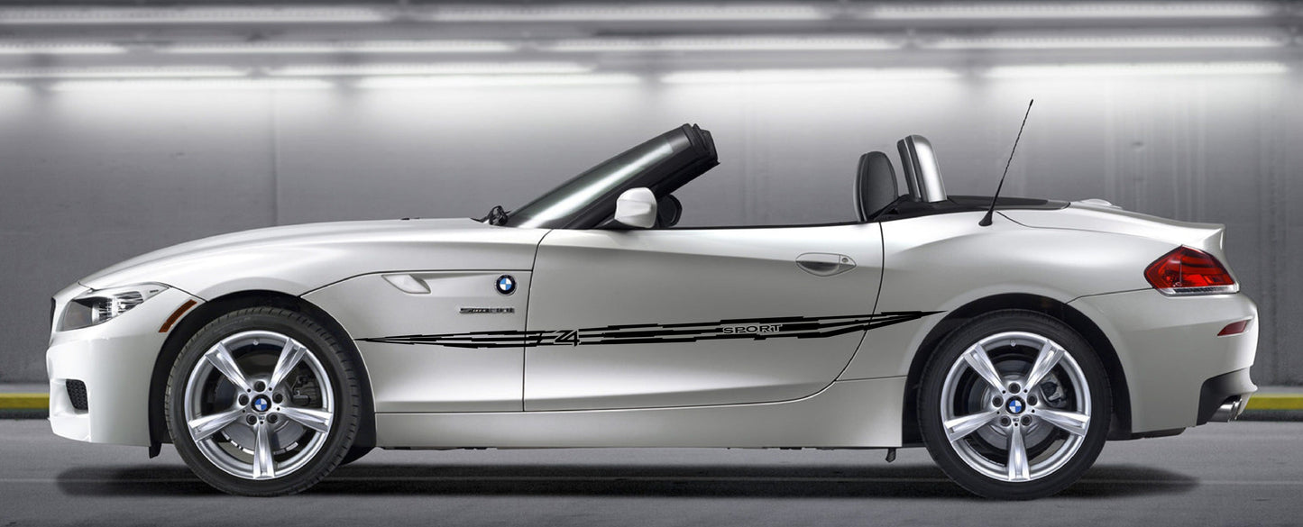 Premium Vinyl Sticker Racing Stripes Compatible With BMW Z4 Style Design