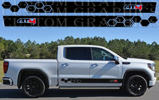 Premium Vinyl Sticker Compatible With GMC Sierra Mountain Rocket Honey Design