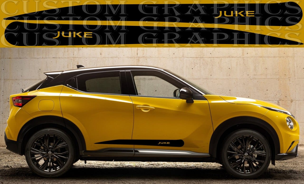 Premium Vinyl Stickers Compatible With Nissan Juke Classic Design BFF