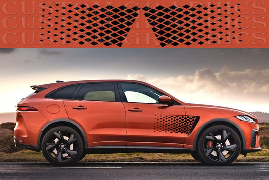 Premium Sticker Compatible With Jaguar F Pace SVR New Unique Design