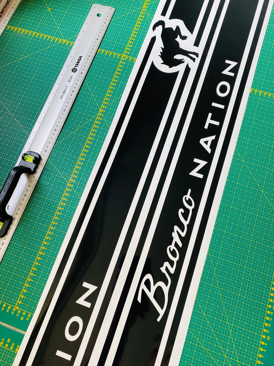 Premium Vinyl Stickers Compatible With Ford Bronco Nation 2023