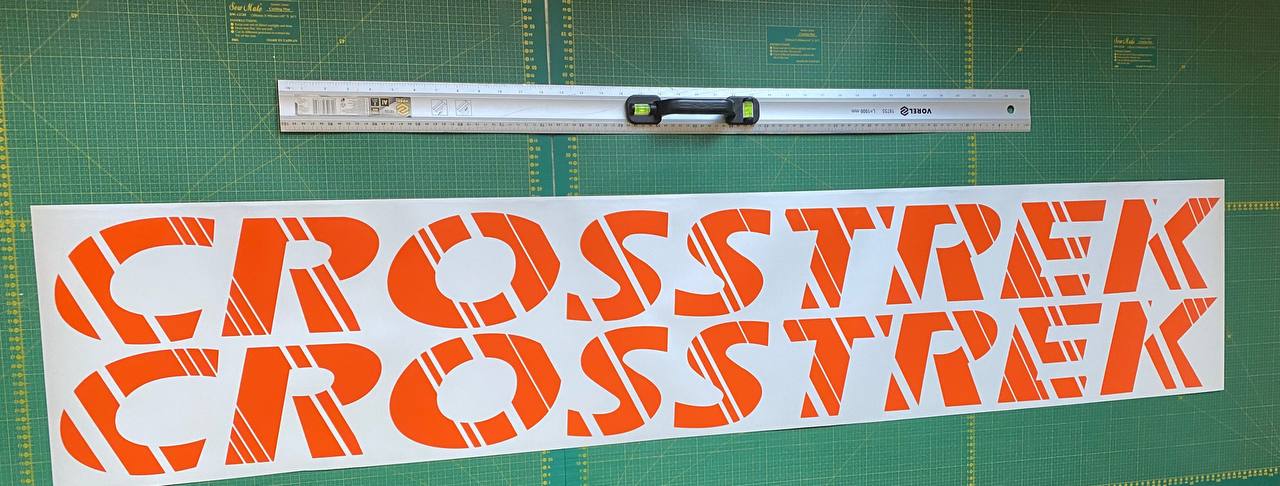 Premium Stickers Compatible With Subaru Crosstrek / XV Name Unique Design BFF