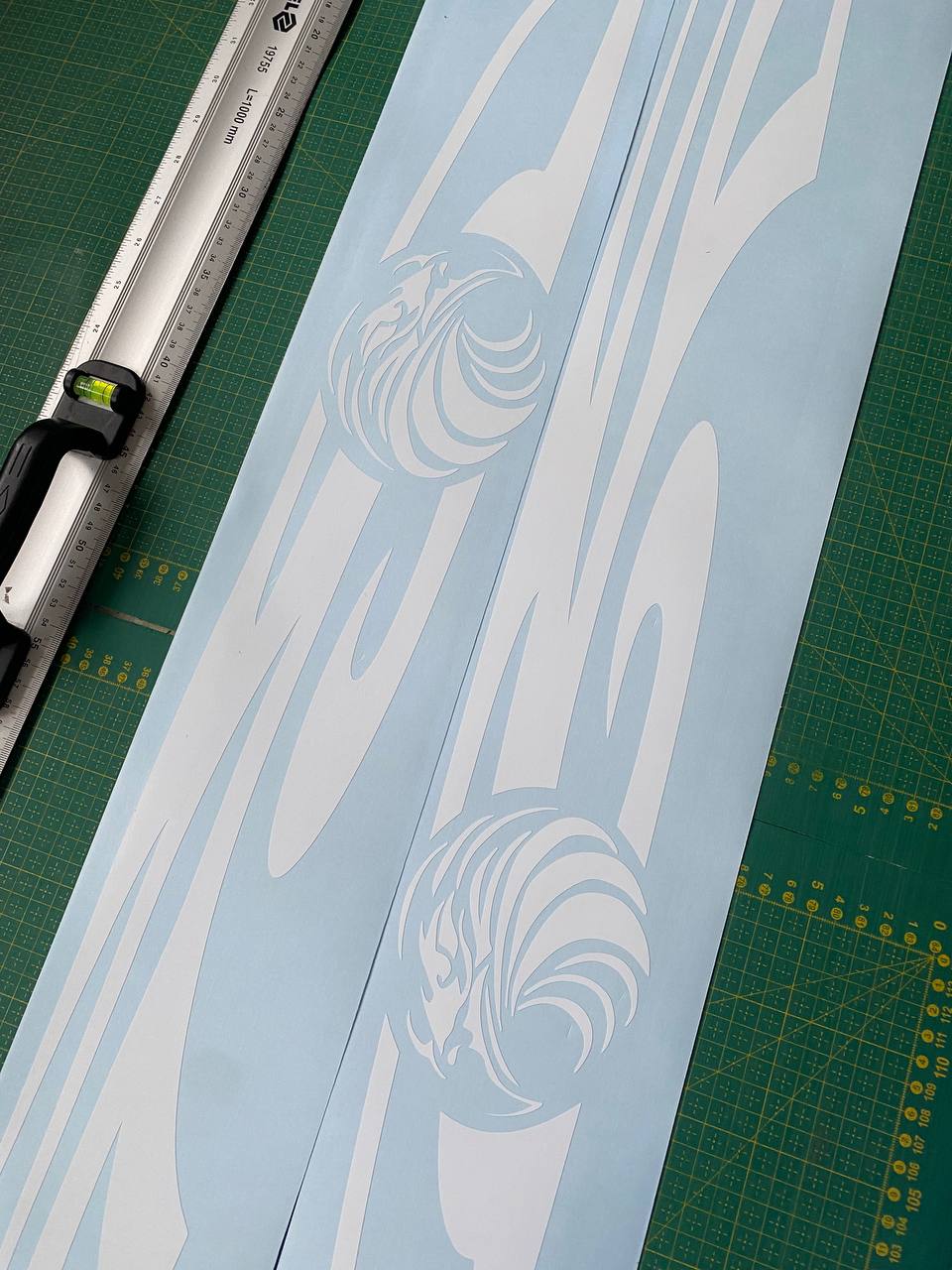 Premium Vinyl Sticker Compatible with for Hyundai Tucson Unique Eagle Tribal Line Design