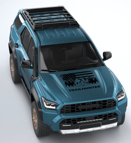 Premium Hood Sticker Compatible With Toyota 4Runner Trailhunter Mountain design