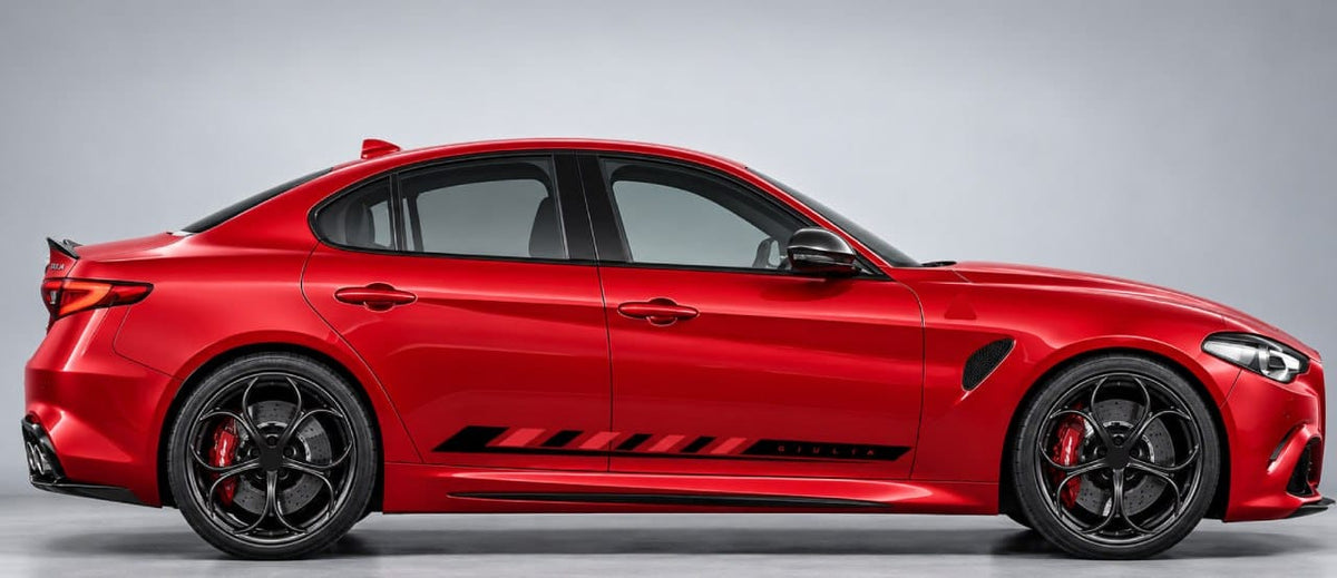 Premium Stickers Compatible with Alfa Romeo Giulia New line Design