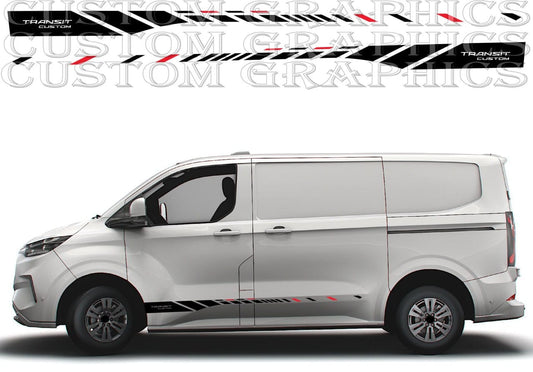 Custom graphics for Transit van side panels