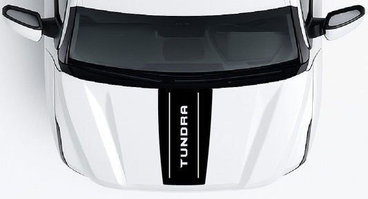 Close-up of a Toyota Tundra vehicle grille with 'Tundra' branding.