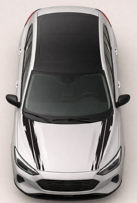 Best line Style Hood Vinyl Decals Compatible with Ford Focus