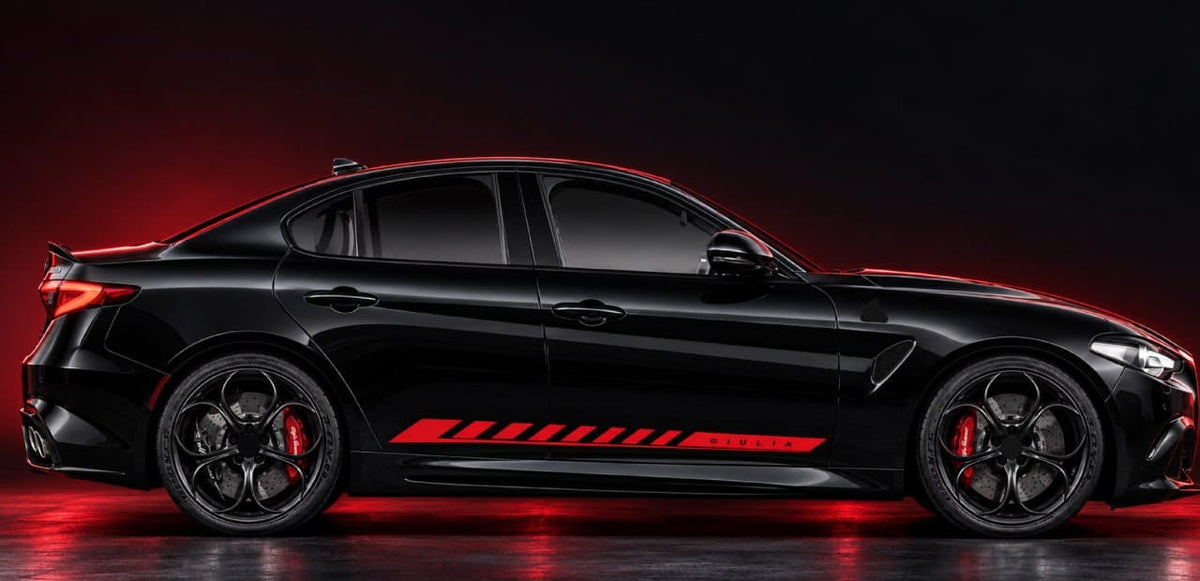 Premium Stickers Compatible with Alfa Romeo Giulia New line Design