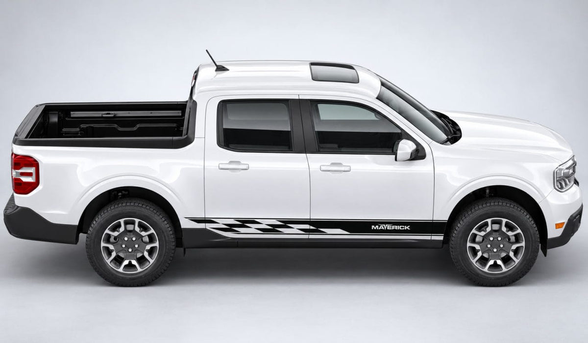 Ford Maverick Graphic Styling Kit – Close-up of precision vinyl stripe
