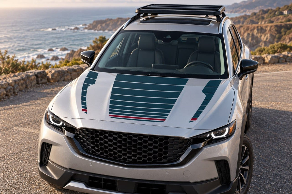 Premium Hood Stickers Compatible with Mazda CX-50 Vinyl Stripes Unique Design BFF
