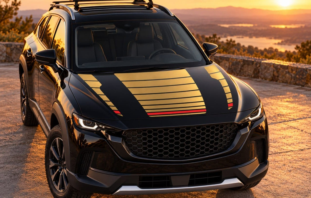 Premium Hood Stickers Compatible with Mazda CX-50 Vinyl Stripes Unique Design BFF