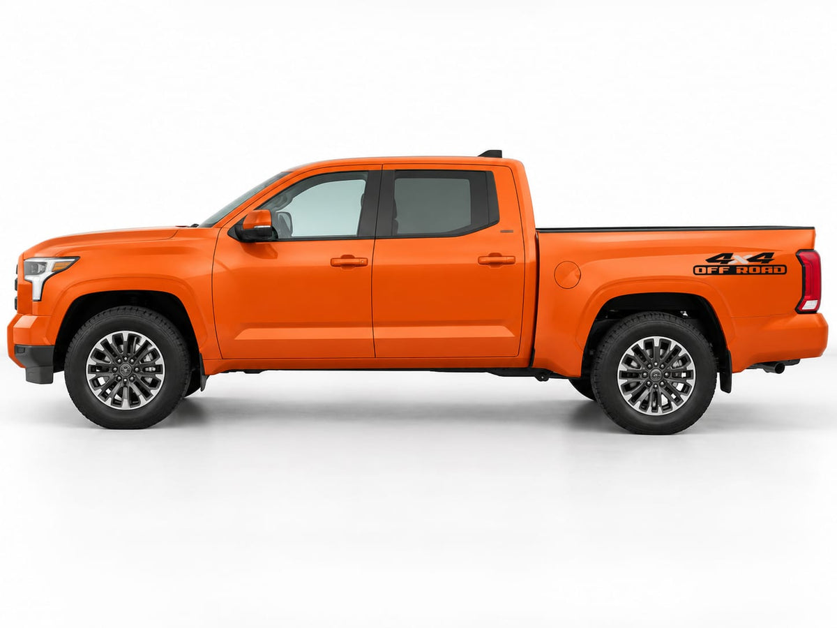 Universal 4x4 Off Road Decals for Pickup Trucks | 2-Color Bedside Stickers