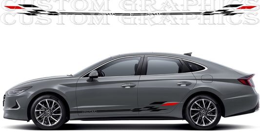Sticker Compatible with for Hyundai Sonata New Block Design Decal Sticker