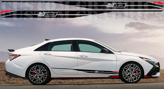 New Sticker for Hyundai Elantra N Line Design Decal Vinyl