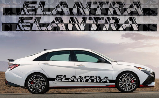 New Sticker for Hyundai Elantra Line Logo Design Decal Vinyl