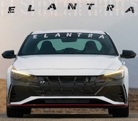 New Sticker for Hyundai Elantra N Line Hood Window Design Decal Vinyl