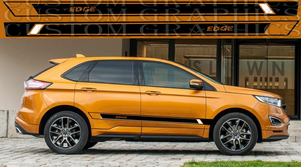 Premium Vinyl Sticker Compatible with Ford Edge Unique Best Design Body kit Decal