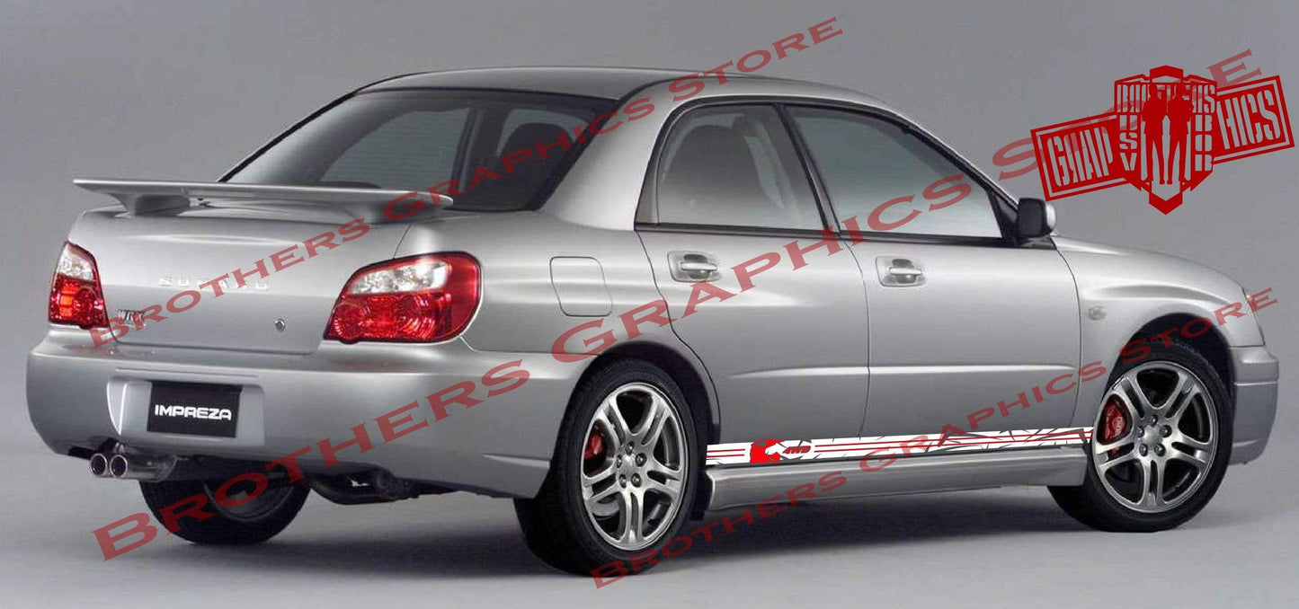 Premium Stickers Compatible With Subaru Impreza New Design BFF
