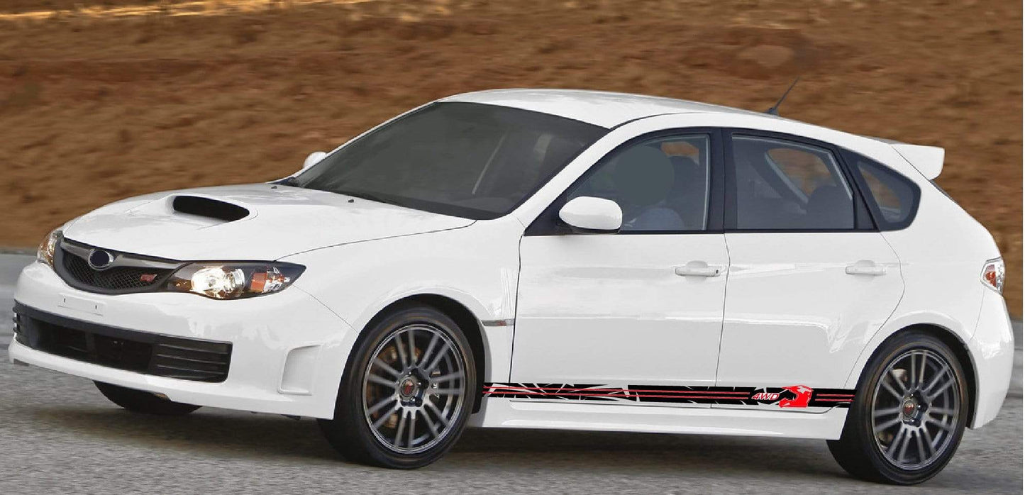 Premium Stickers Compatible With Subaru Impreza New Design BFF