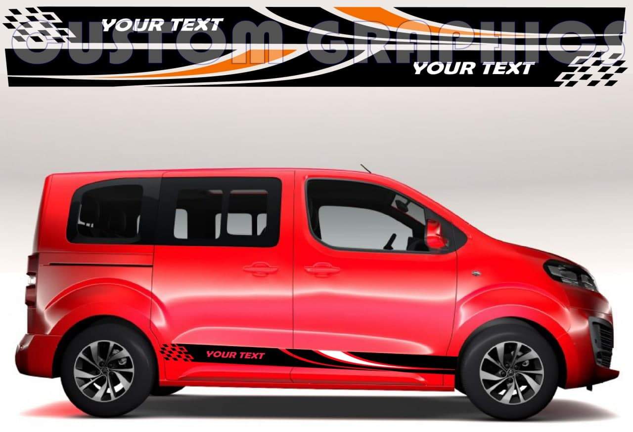 Vinyl Graphics 2 color Design universal sticker decal man graphic for Car Any Vehicle | UNIVERSAL STICKERS