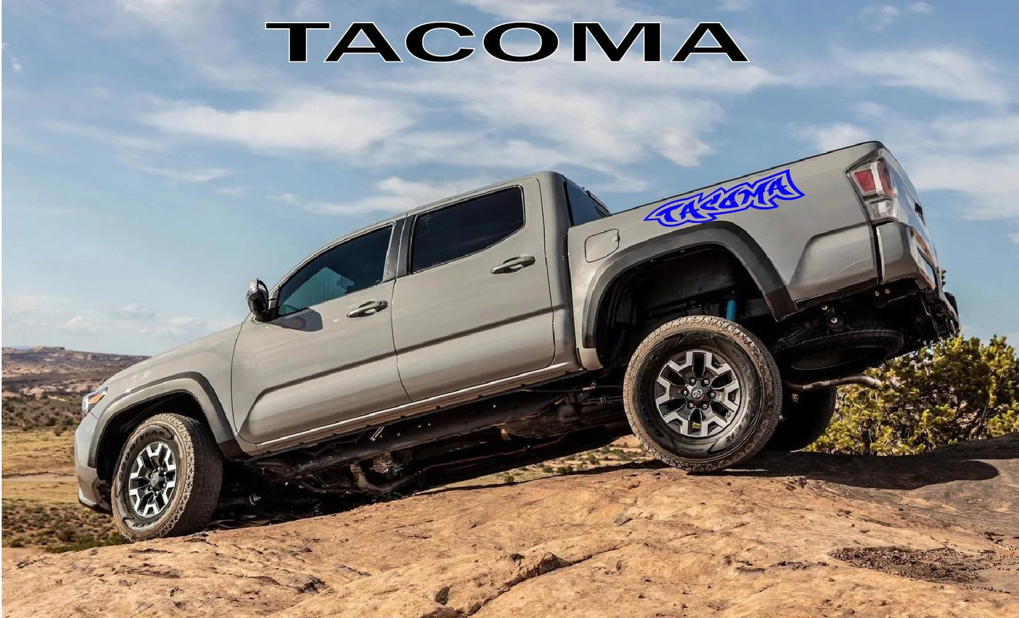 2 Pcs Letters Decals For Toyota Tacoma