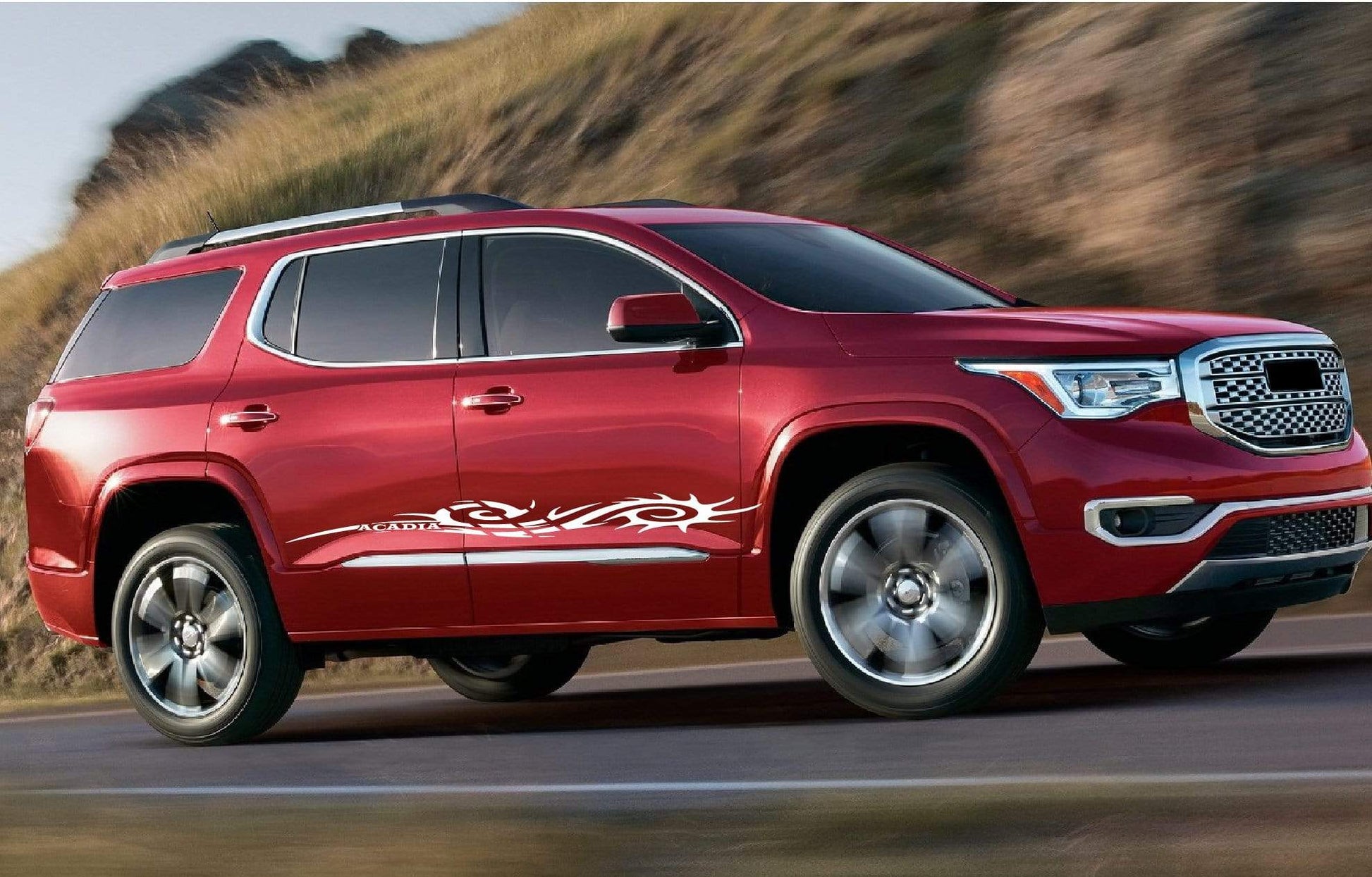 2x Decal Sticker Vinyl Side Racing Stripes for GMC Acadia - Brothers-Graphics