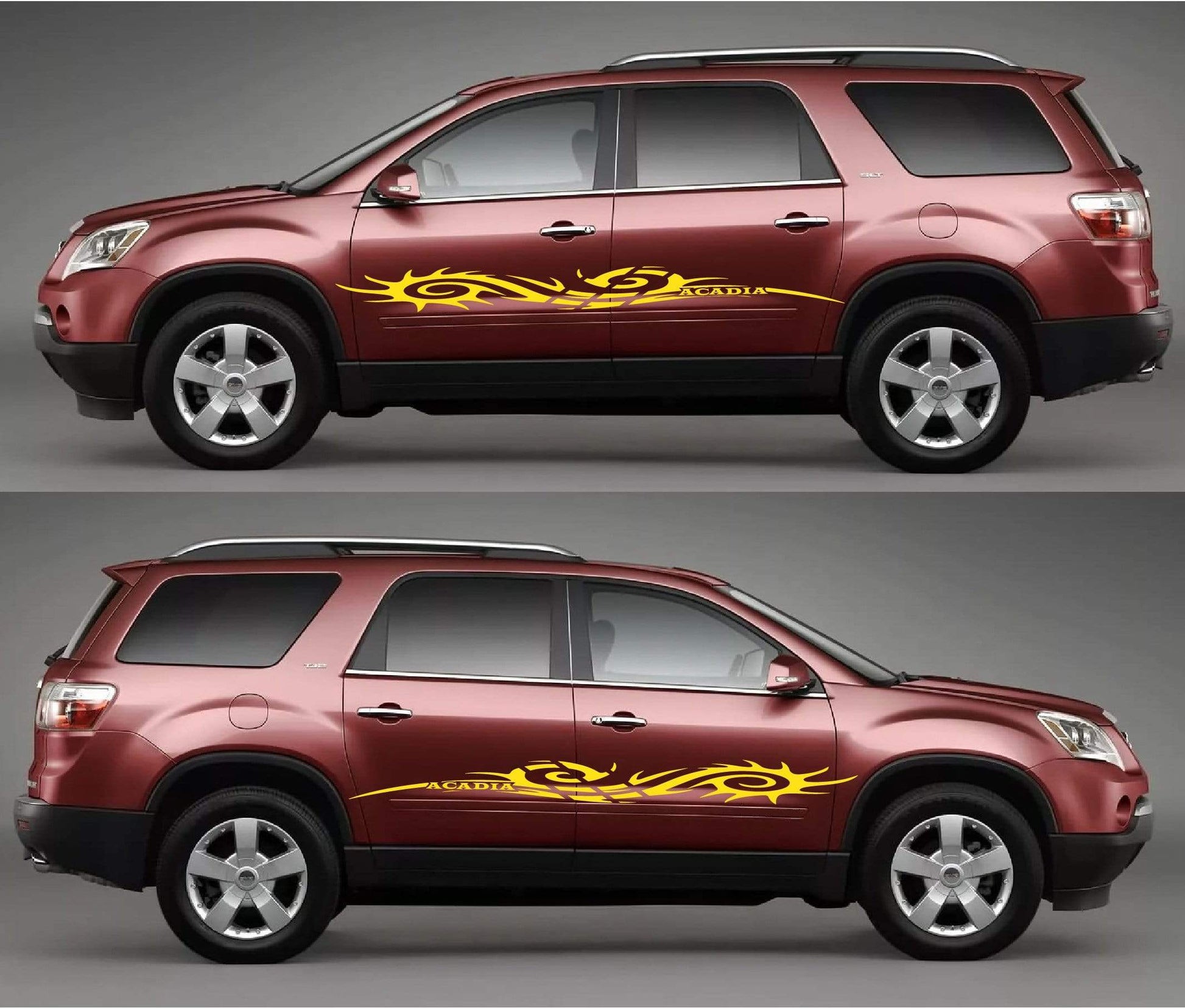 2x Decal Sticker Vinyl Side Racing Stripes for GMC Acadia - Brothers-Graphics