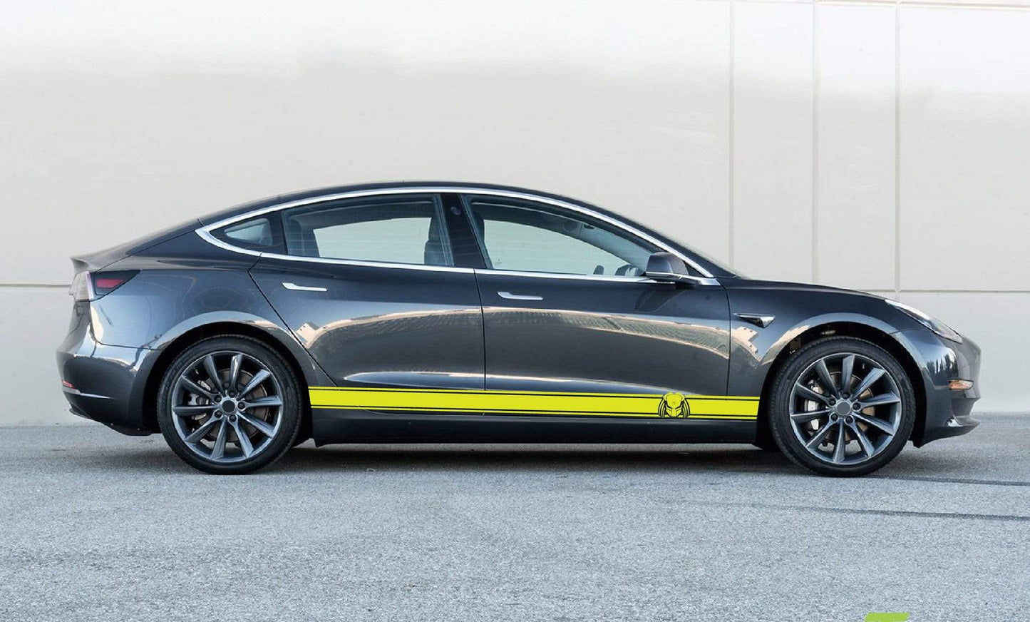 Alien Graphic Compatible with Tesla 3 | Tesla X Stickers | Tesla Y Stickers Tesla S