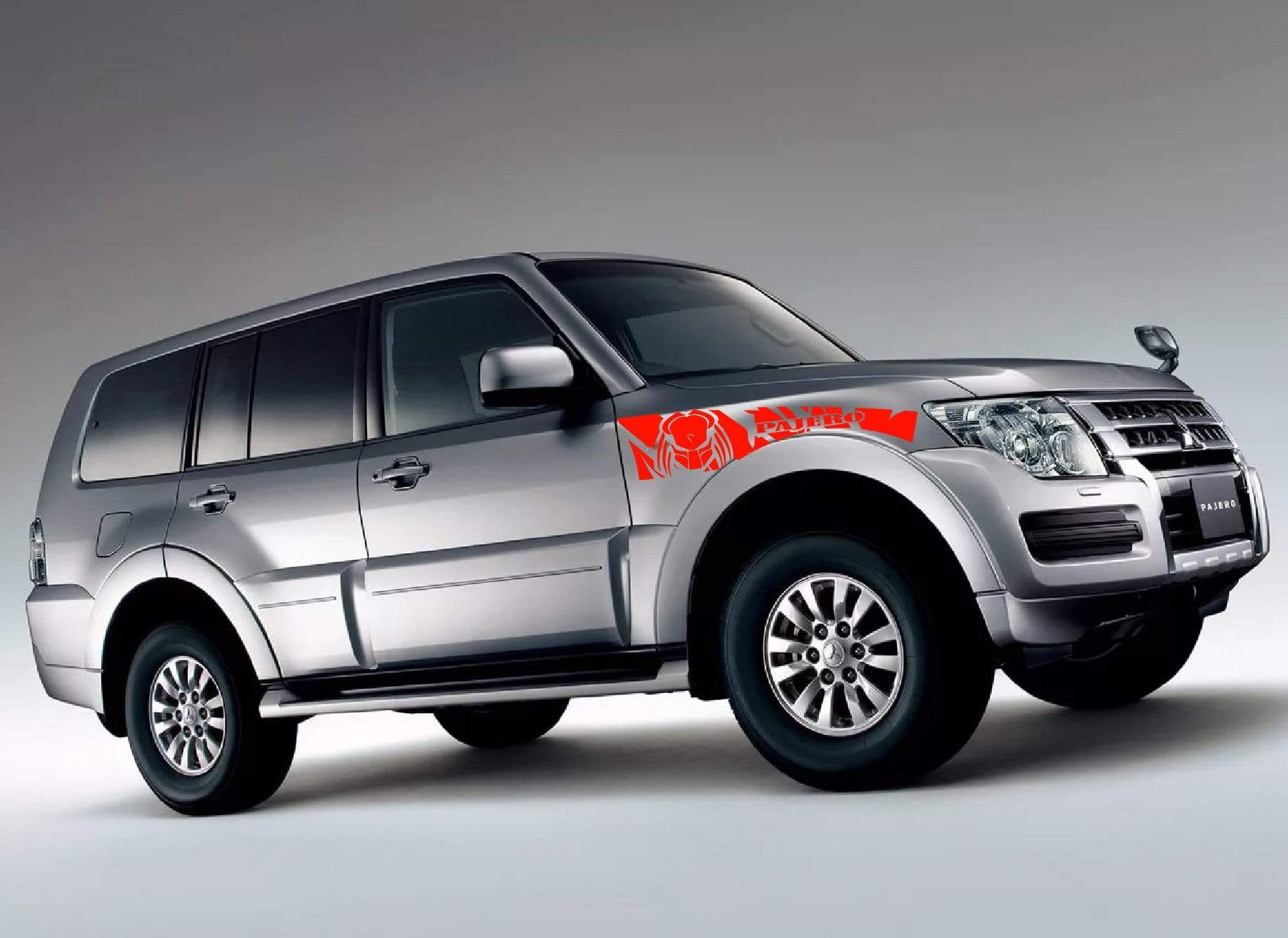 Premium Quality Stickers Compatible with Mitsubishi Pajero Alien Design Vinyl car stickers Automotive decals