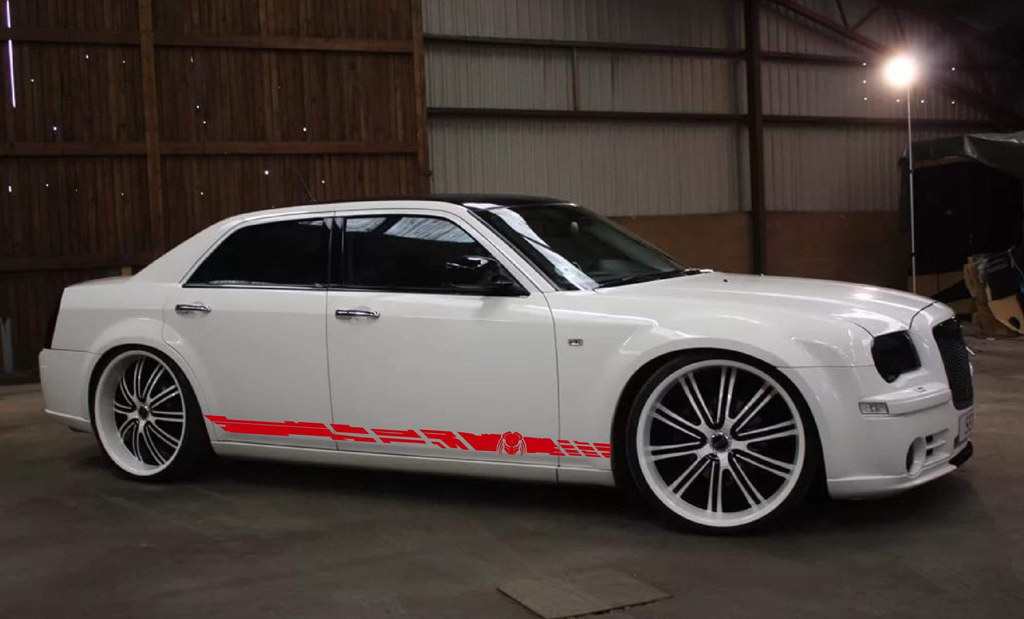 Premium Vinyl Sticker Compatible with Chrysler 300 All Models Unique Decals Sticker Street Auto