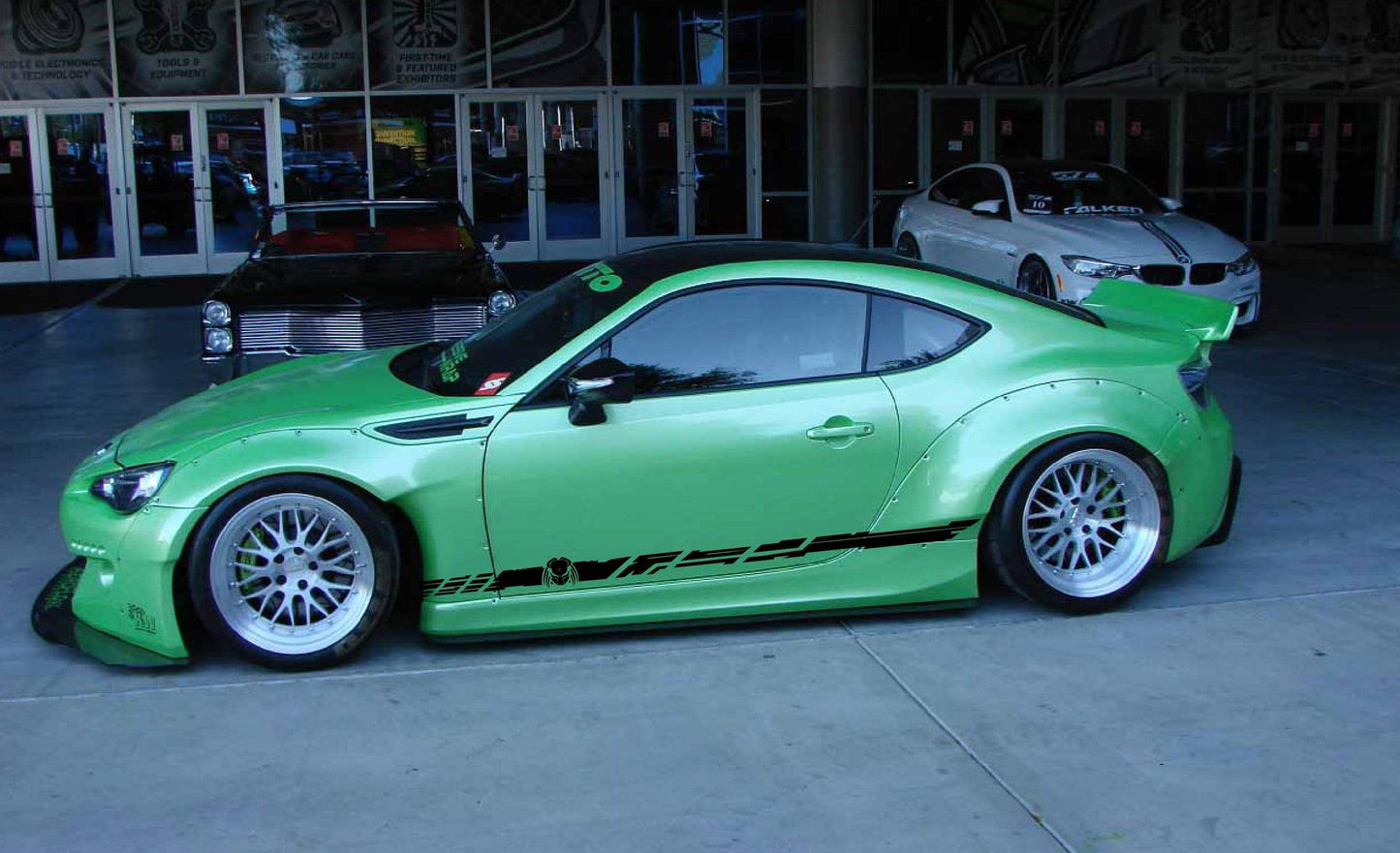 Premium Vinyl Stickers Compatible with Subaru BRZ Alien Logo Design BFF