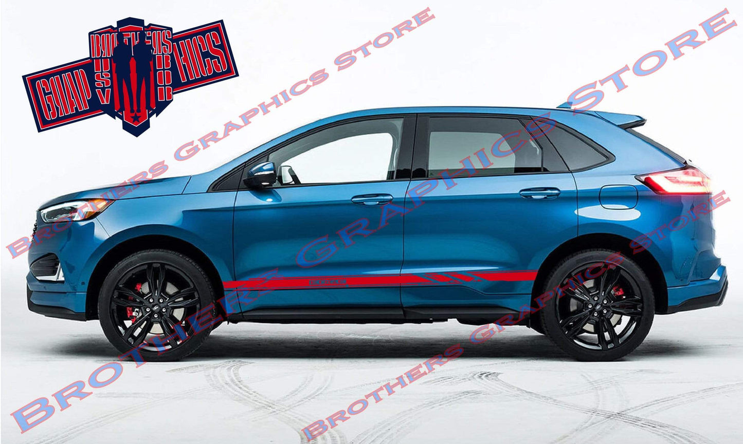 Premium Vinyl Stickers Compatible With Ford Edge Style Design