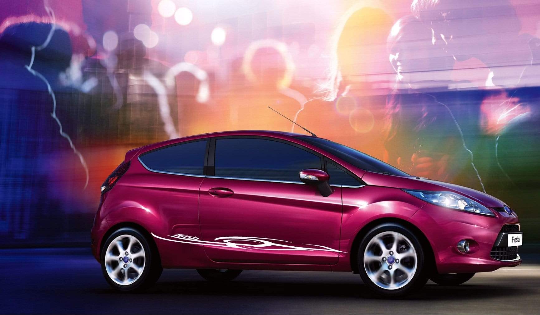 Premium Vinyl Stickers Compatible with Ford Fiesta Decorative car decals Tribal Design
