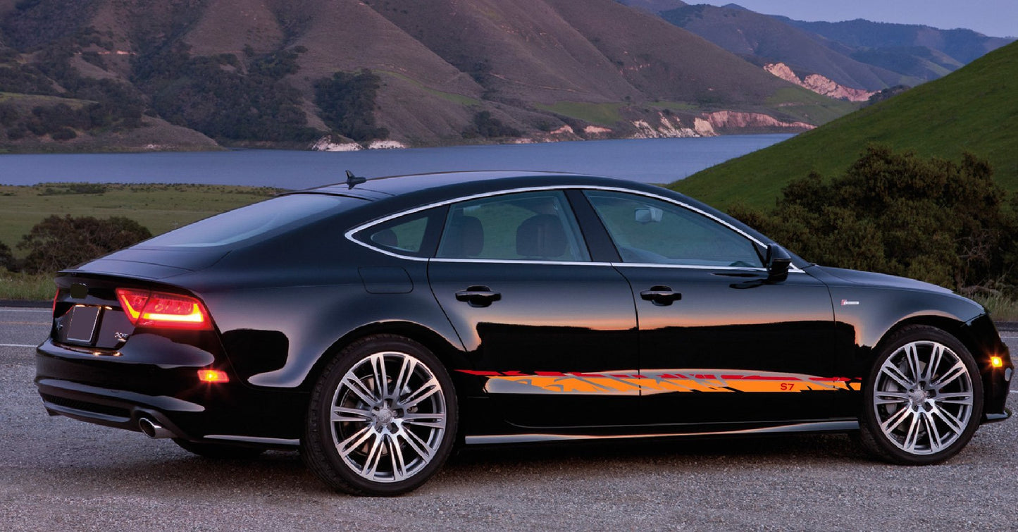 AUDI A7 Decals Stickers 2 Color