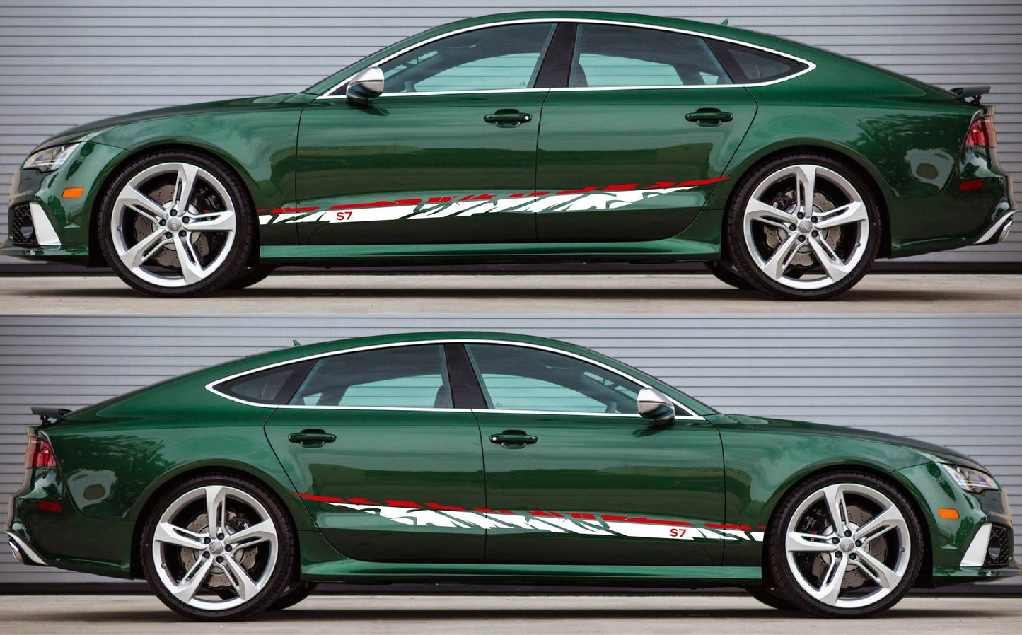 AUDI A7 Decals Stickers 2 Color