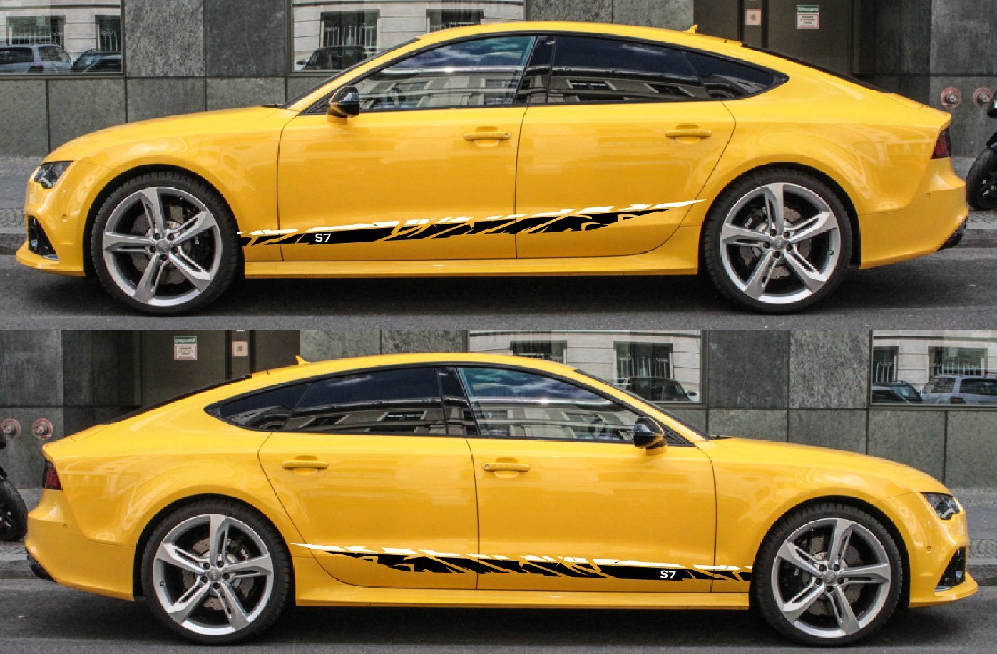 AUDI A7 Decals Stickers 2 Color