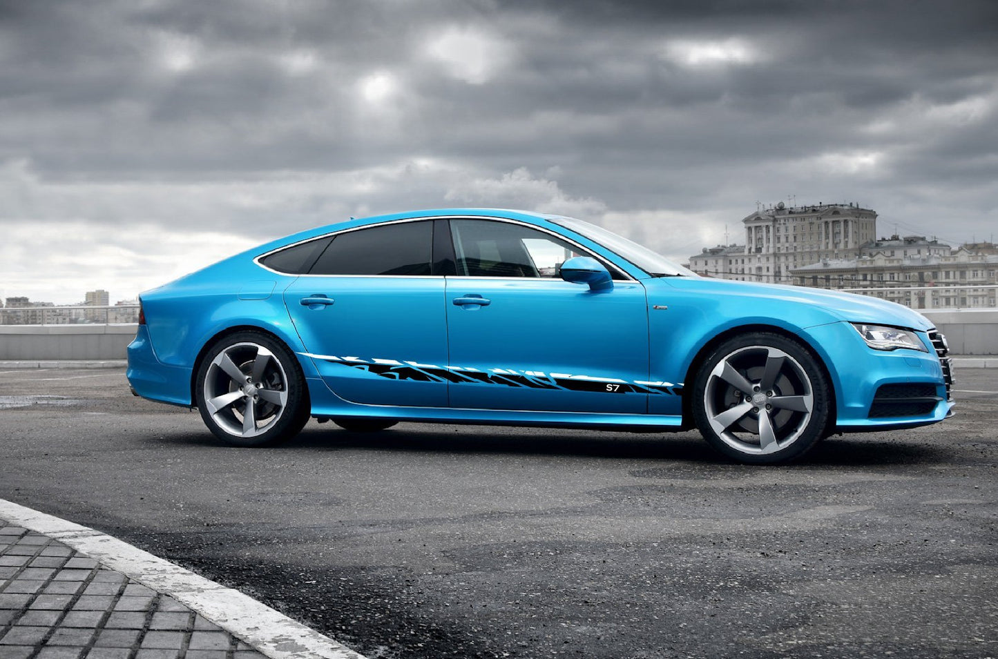 AUDI A7 Decals Stickers 2 Color