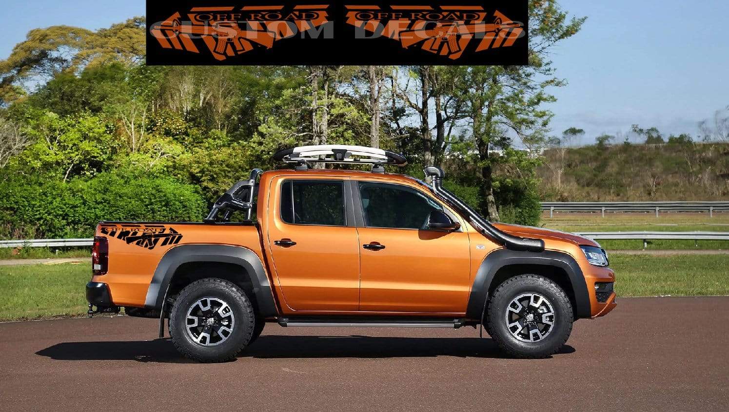 Beautiful M16 Graphics for VW Amarok Premium Stripe Decals for 2010–2025 Models