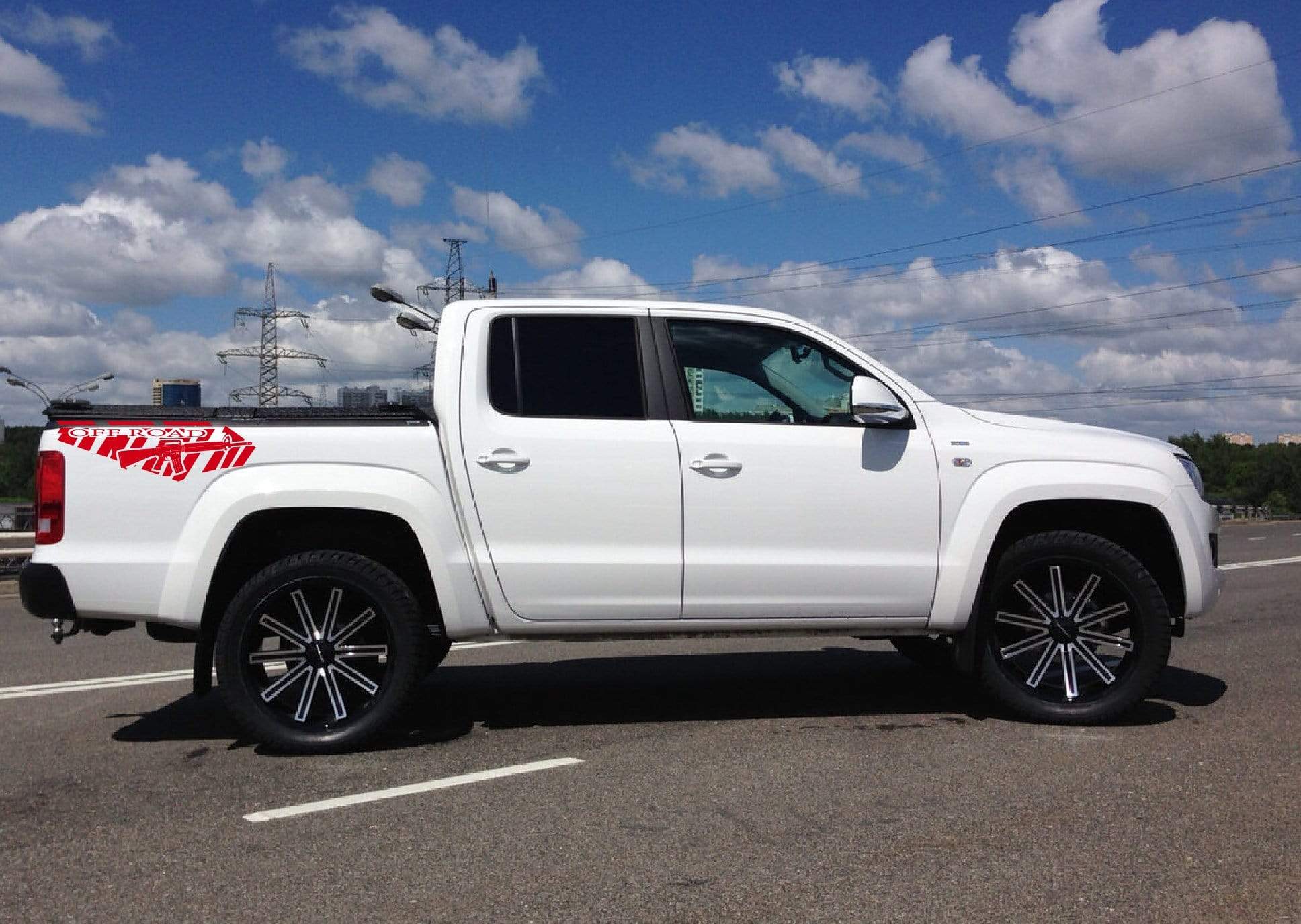 Beautiful M16 Graphics for VW Amarok Premium Stripe Decals for 2010–2025 Models