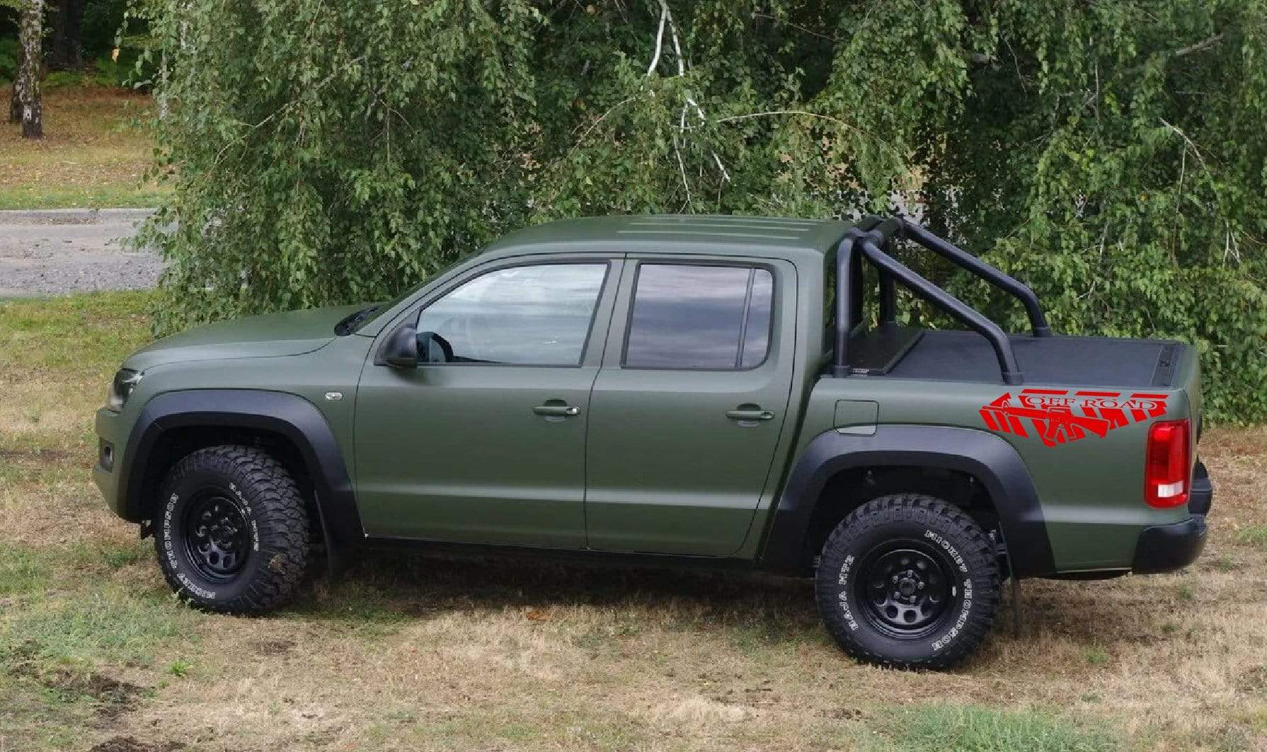Beautiful M16 Graphics for VW Amarok Premium Stripe Decals for 2010–2025 Models