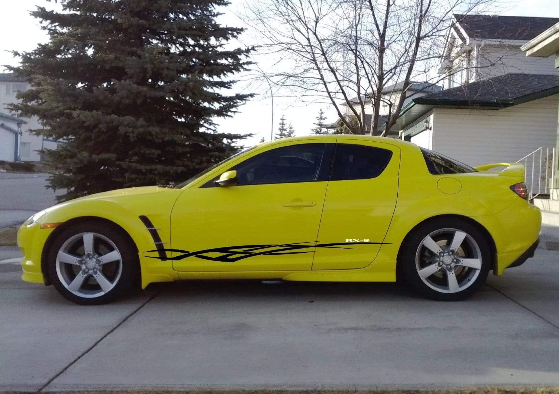 Premium Vinyl Stickers Compatible With Mazda RX-8 Tribal Design Automotive decals