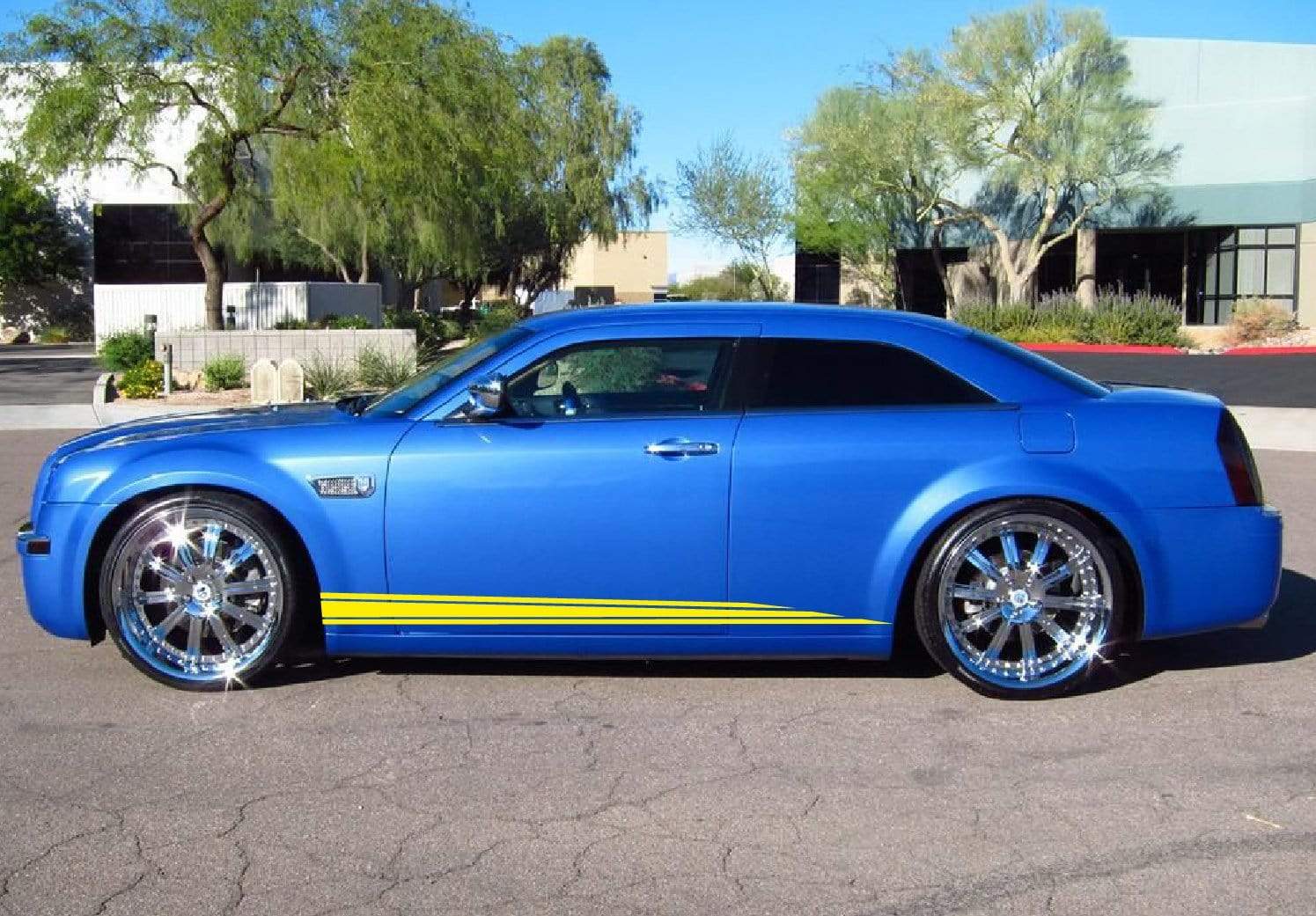 Premium Vinyl Sticker Compatible with Chrysler 300 All Models Unique Decals Classic Design Street Auto