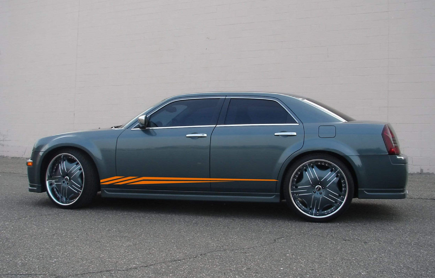 Premium Vinyl Sticker Compatible with Chrysler 300 300 S All Models Size Unique Figure Line Design Sticker Street Auto