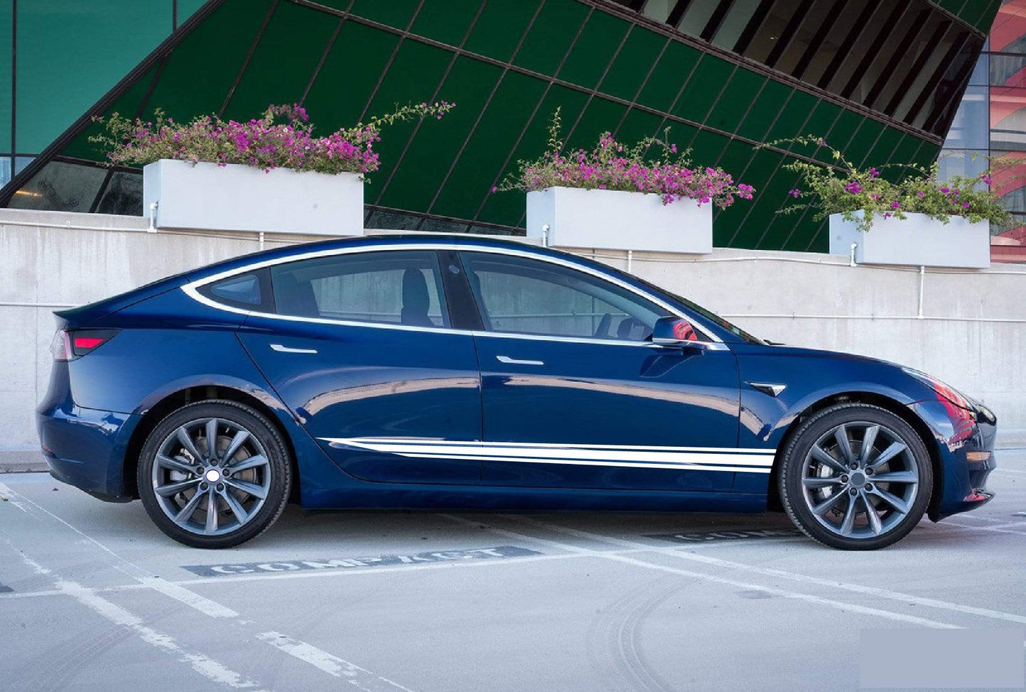Classic decals Compatible with Tesla 3 | Tesla X Stickers | Tesla Y Stickers Tesla S BFF