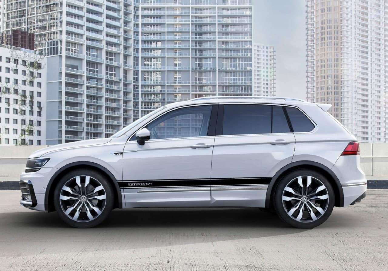 Vinyl Graphics Classic Graphic Vinyl Graphics Decals Compatible with VW Tiguan